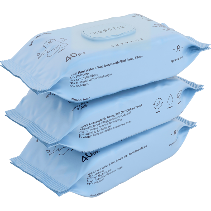 Supreme waterwipes  νερόμαντηλα  agnotis 40ΤΜΧ 