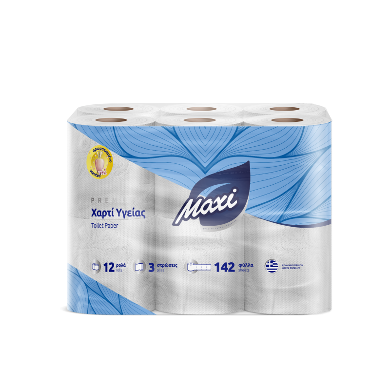 Χαρτί υγείας MAXI 3Φ DECO ΑΡΩΜΑ 12ΡΧ80gr