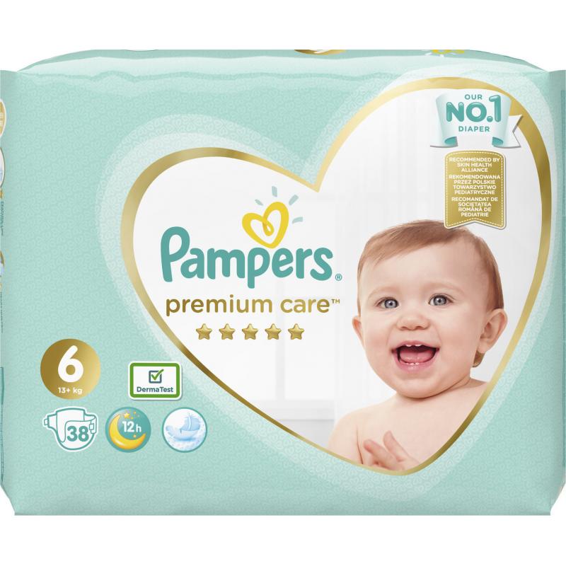 Πάνα PAMPERS PREMIUM CARE N6 (13+ Kg) 38TEM