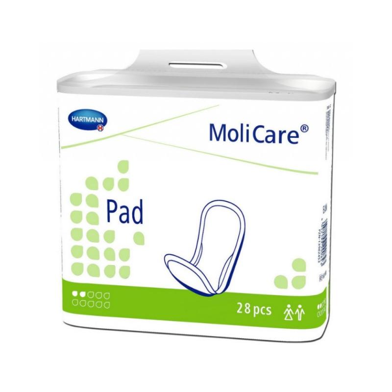  Hartmann MoliCare pad Σερβιέτες ελαφράς ακράτειας 2 σταγόνων 28τεμ. 