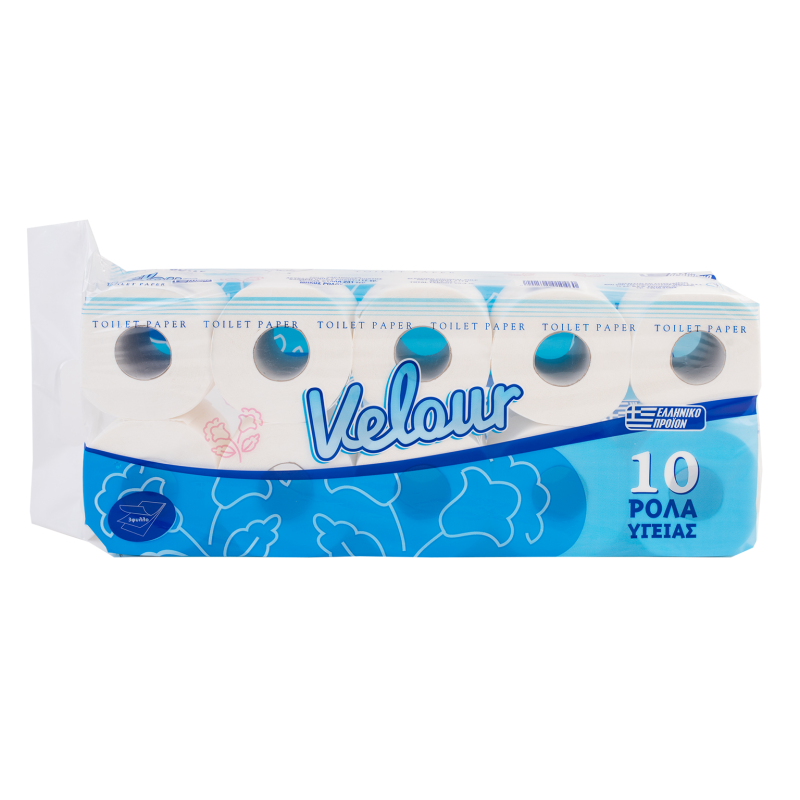 Χαρτί υγείας VELOUR 3Φ DECO 10ΡΧ125gr FLAT BAG