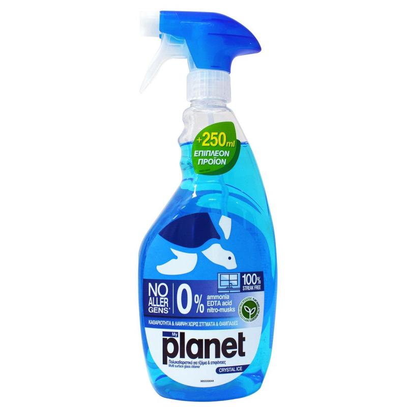  Καθαριστικό Τζαμιών PLANET CRYSTAL Αντλία 750+250ml 