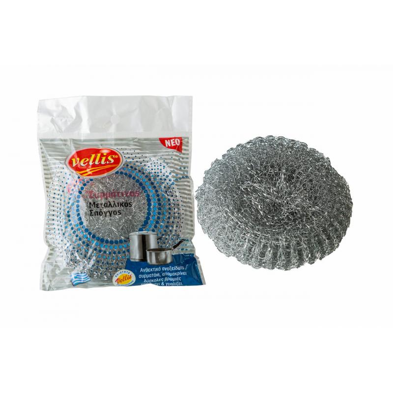VELLIS σπόγγος μεταλλικός συσκευασμένος 15gr 