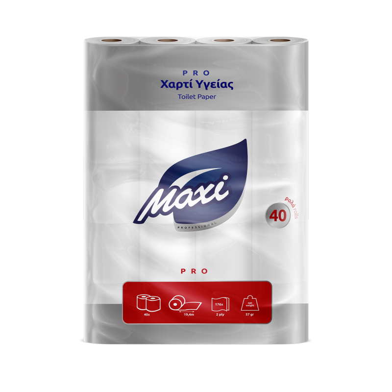 Χαρτί υγείας MAXI 2Φ DECO 40ΡΧ65gr Χαρτί υγείας MAXI 2Φ DECO 40ΡΧ65gr