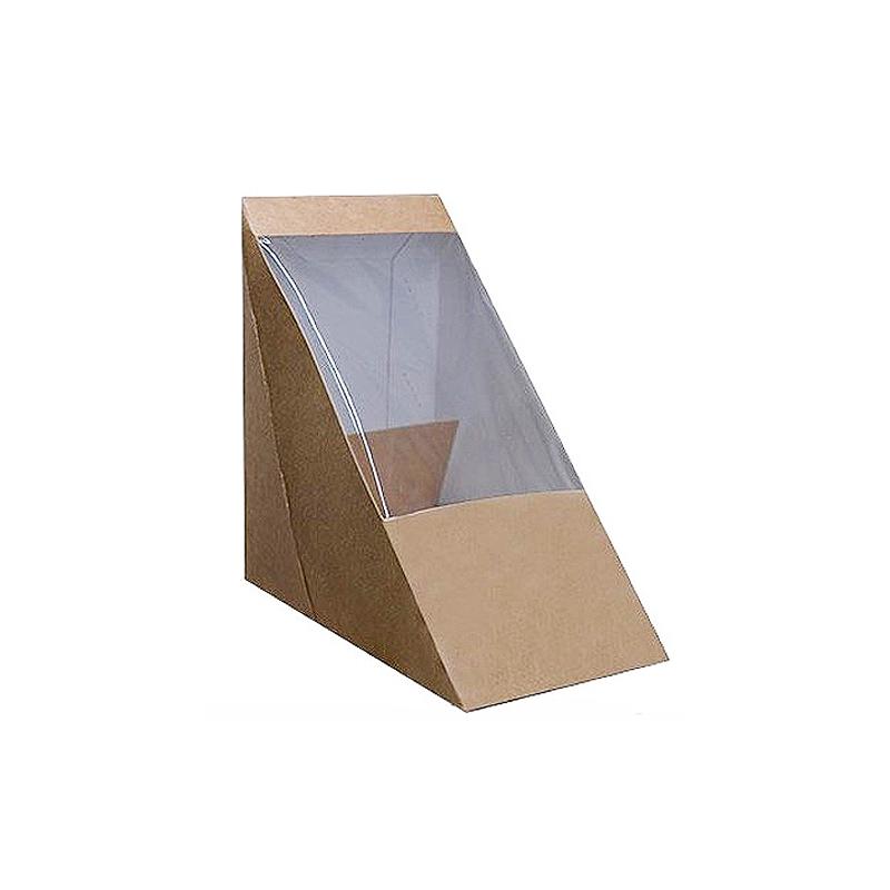 Συσκευασία Take away KRAFT CLUB SANDWICH ΜΕ ΠΑΡΑΘΥΡΟ 75mm - (100τεμ.) 