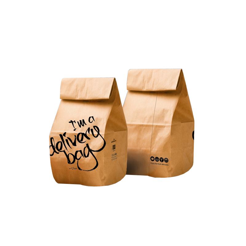 ΤΣΑΝΤΑ ΧΑΡΤΙΝΗ ΚΡΑΦΤ ΚΑΦΕ (ΤΥΠΩΜΕΝΗ DELIVERY) 80gr - (25x20x44cm) (300τεμ.) 