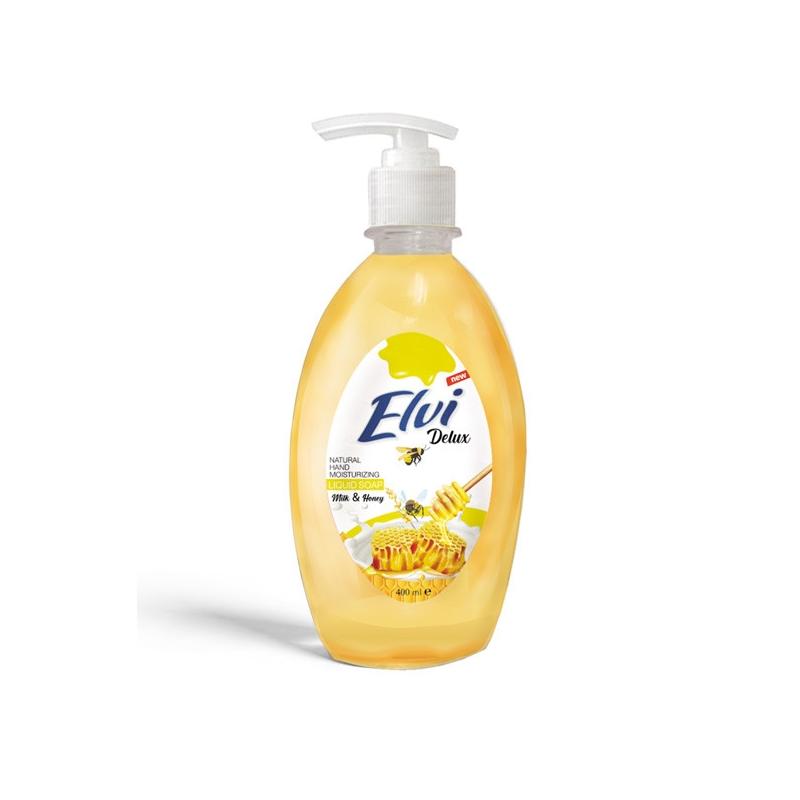 ELVI Delux Κρεμοσάπουνο 400ml Honey Milk