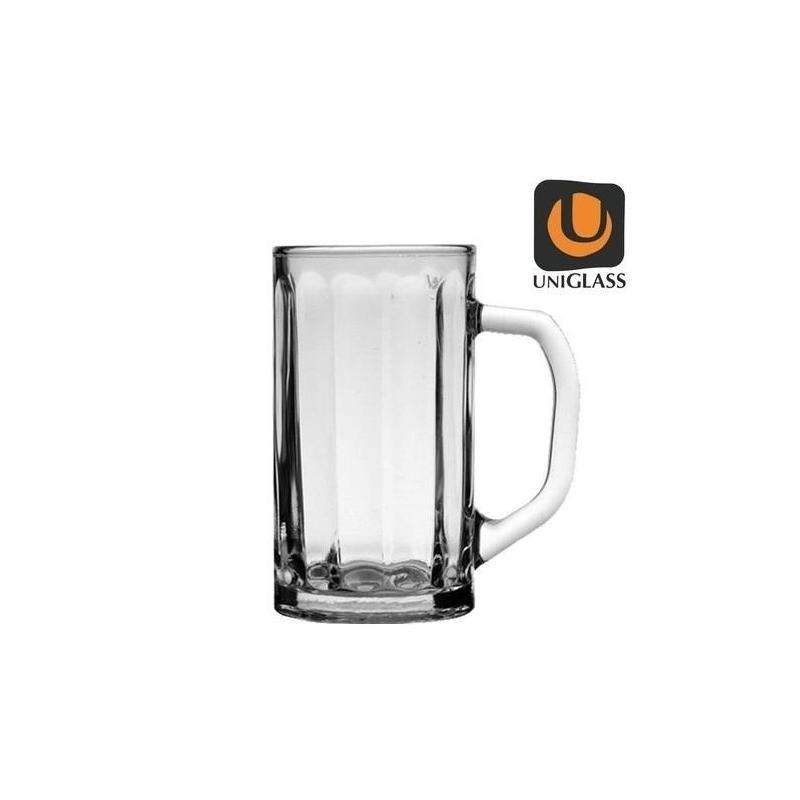 UNIGLASS (50803) ΠΟΤΗΡΙ ΓΥΑΛΙΝΟ ΜΠΥΡΑΣ NICOL 40cl – (6τεμ.)