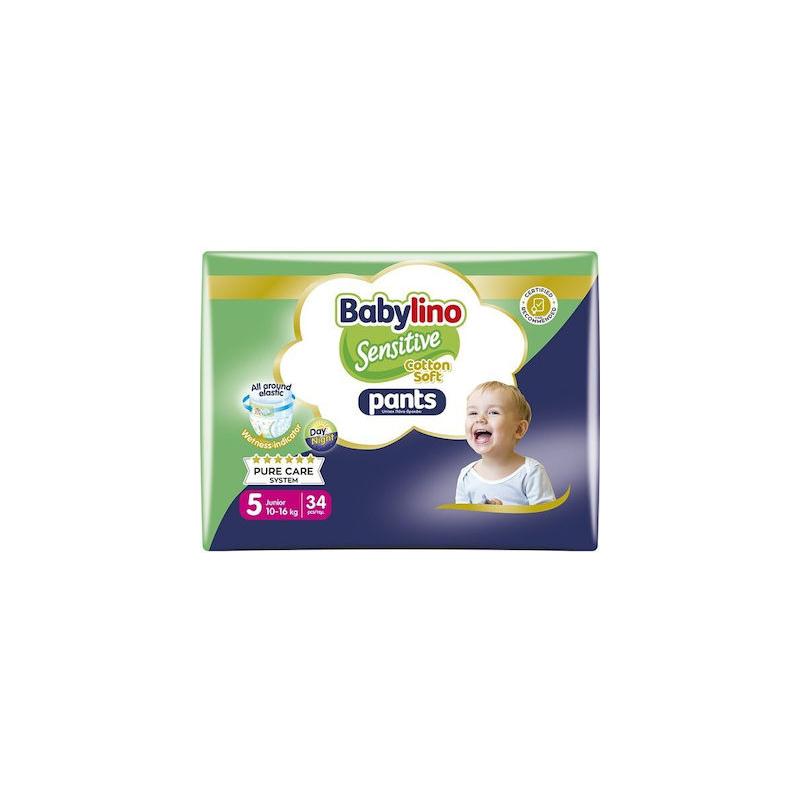 Babylino N5 Βρακάκι Cotton Soft Πάνες για 10-16kg 34τμχ Babylino N5 Βρακάκι Cotton Soft Πάνες για 10-16kg 34τμχ