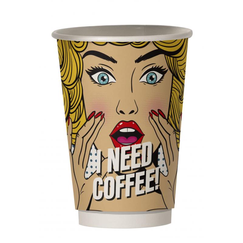 Ποτήρι Smart cup διπλότοιχο STAR PIN UP4 14OZ 20 τεμάχια