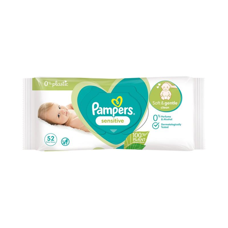 Pampers sensitive wipes μωρομάντηλα 52τεμ. (τεμάχιο)