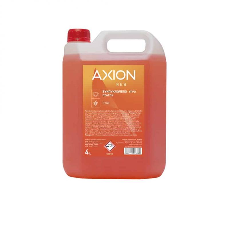 Υγρό Πιάτων 4L με άρωμα Λεμόνι-Ξύδι, AXION