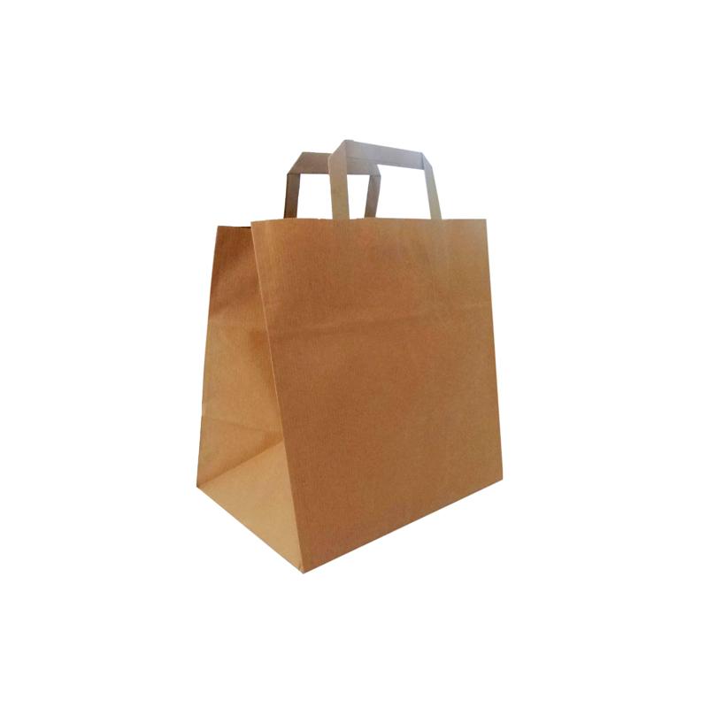 ΤΣΑΝΤΑ ΧΑΡΤΙΝΗ KRAFT ΑΤΥΠΩΤΗ 26x17x27 250τεμ με χερούλι ΤΣΑΝΤΑ ΧΑΡΤΙΝΗ KRAFT ΑΤΥΠΩΤΗ 26x17x27 250τεμ με χερούλι