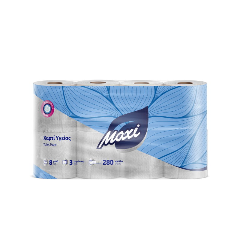 Χαρτί υγείας MAXI 3Φ ΛΕΙΟ 8ΡΧ150gr ΑΡΩΜΑ (ΣΥΣΚ.x6