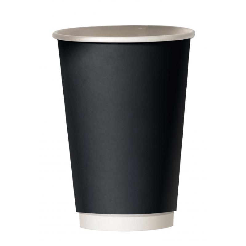 Ποτήρι Smart cup διπλότοιχο μαύρο 8ΟΖ 18 τεμάχια