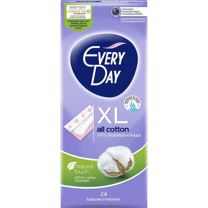 Every Day XL All Cotton Σερβιετάκια 24τμχ