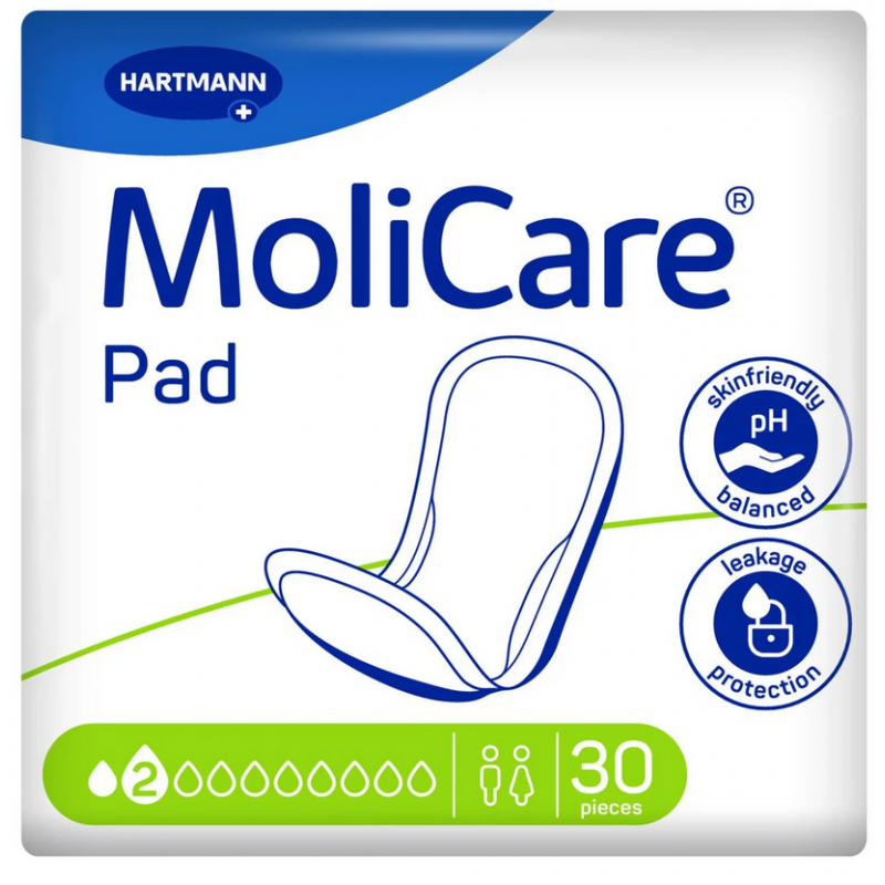  Hartmann MoliCare pad Σερβιέτες ελαφράς ακράτειας 2 σταγόνων 30τεμ. 