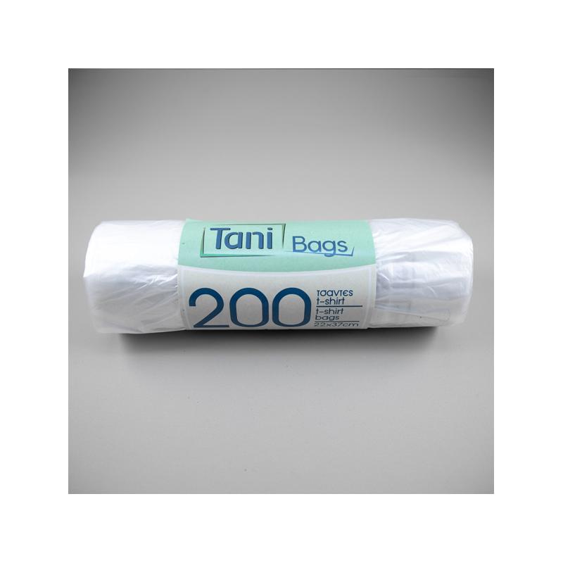 Ρολλό σακούλες μαναβικής T-shirt ΤΑΝΙ 37cm 200Τεμάχια Ρολλό σακούλες μαναβικής T-shirt ΤΑΝΙ 37cm 200Τεμάχια