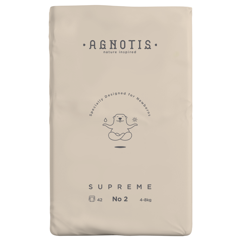 Agnotis Supreme Πάνες με Αυτοκόλλητο No. 2 για 4-8kg 42τμχ