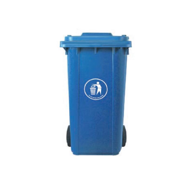 Κάδος πλαστικός 240L τροχήλατος (Πράσινος, μπλε, γκρι)